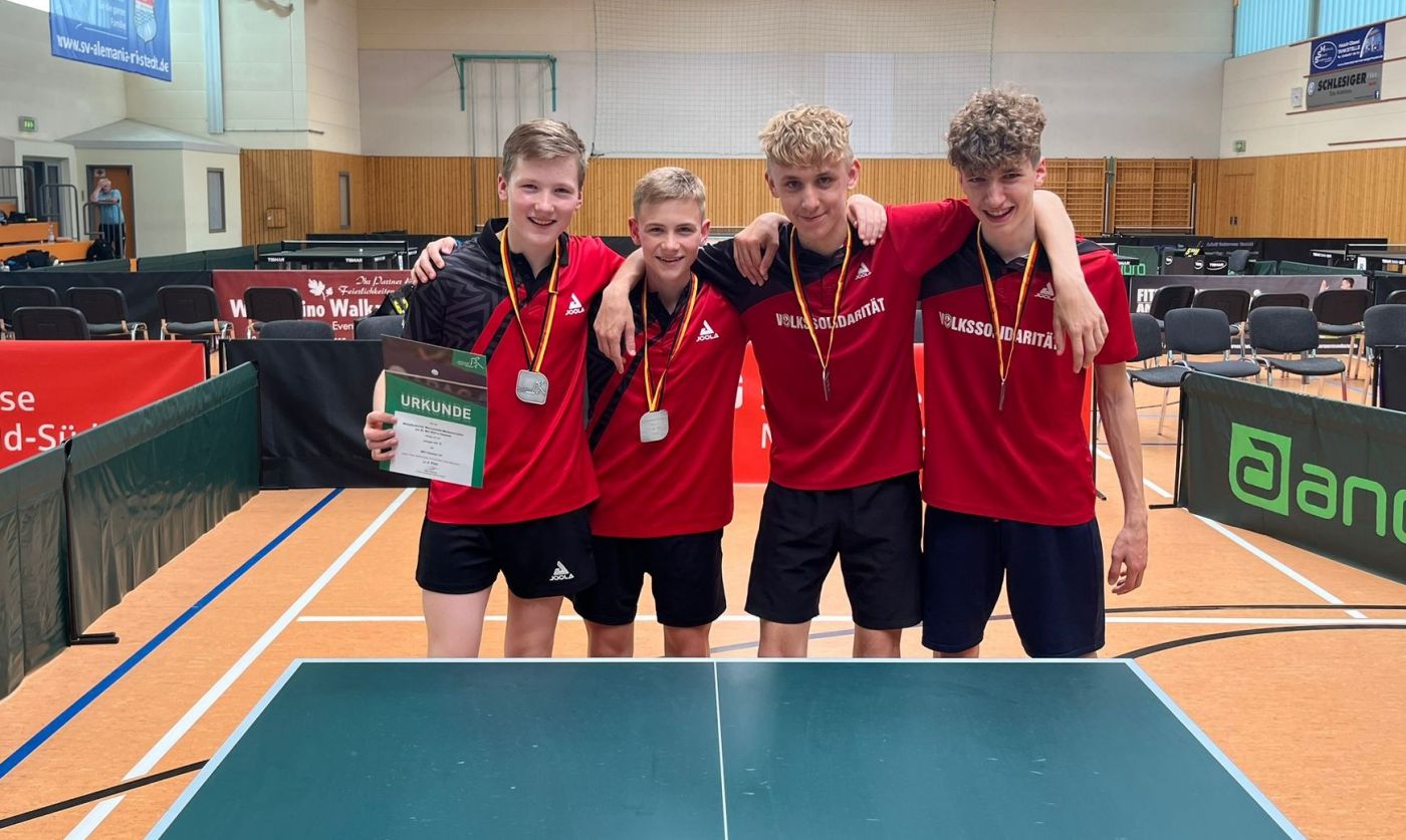 Von links: Moritz Drube, Alfons Tietze, Finn Lehmann, Edwin Marschner